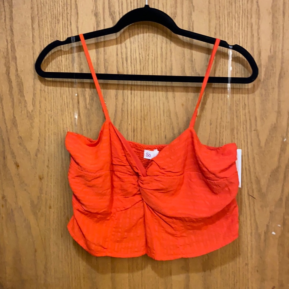 NWT SO Spicy Orange Crop Top sz XL